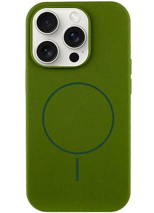 Чехол silk full protective (aa) no logo with magnetic fit для apple iphone 14 pro max (6.7") зеленый / dark olive
