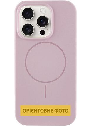 Чехол silk full protective (aa) no logo with magnetic fit для apple iphone 16 (6.1") розовый / pink sand