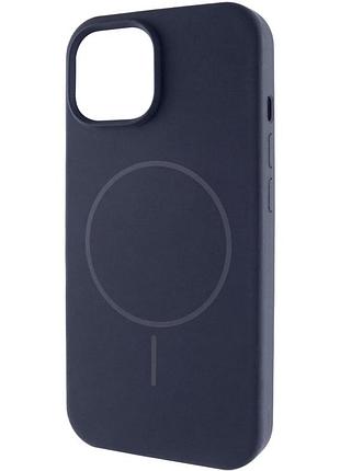 Чохол silk full protective (aa) no logo with magnetic fit для apple iphone 14 (6.1") темно-синій / midnight blue