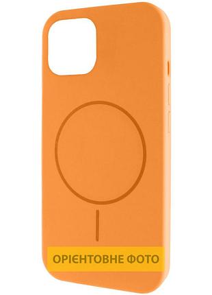 Чехол silk full protective (aa) no logo with magnetic fit для apple iphone 17 (6.3") оранжевый / orange