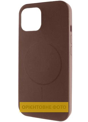Чехол silk full protective (aa) no logo with magnetic fit для apple iphone 17 (6.3") коричневый / brown