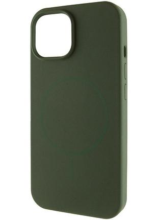 Чехол silk full protective (aa) no logo with magnetic fit для apple iphone 12 pro max (6.7") зеленый / cyprus green