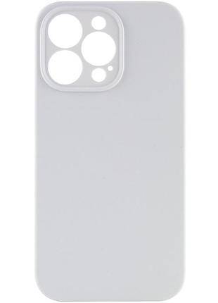 Чехол silk full camera protective (aa) no logo для apple iphone 13 pro max (6.7") белый / white