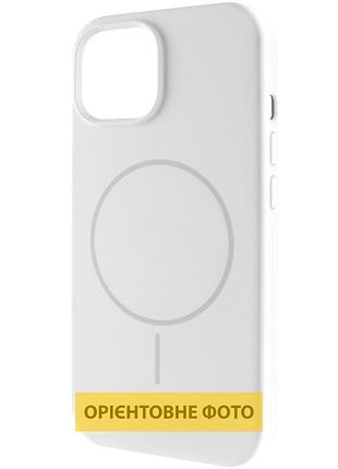 Чохол silk full protective (aa) no logo with magnetic fit для apple iphone 17 (6.3") білий / white