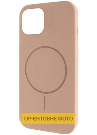 Чехол silk full protective (aa) no logo with magnetic fit для apple iphone 17 (6.3") бежевый / desert gold