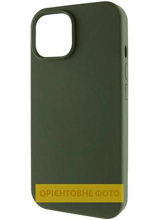 Чехол silk full protective (aa) no logo with magnetic fit для apple iphone 17 pro (6.3") зеленый / cyprus green