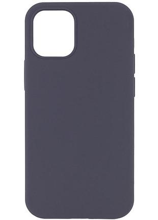 Чохол silk (aa) no logo with magnetic fit для apple iphone 13 (6.1") сірий / dark gray