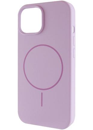 Чохол silk full protective (aa) no logo with magnetic fit для apple iphone 13 (6.1") бузковий / lilac