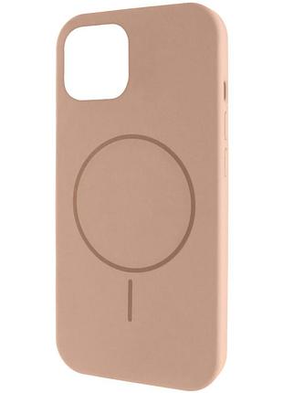 Чохол silk full protective (aa) no logo with magnetic fit для apple iphone 12 pro max (6.7") бежевий / desert gold