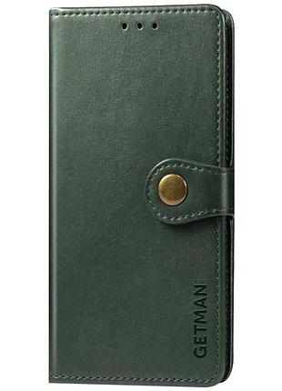 Кожаный чехол-книжка getman gallant (pu) для xiaomi redmi a1 / a2 зеленый