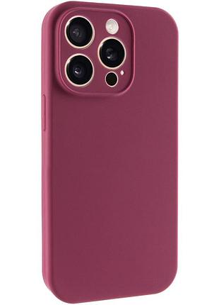 Чохол silk full camera protective (aa) no logo для apple iphone 13 pro max (6.7") бордовий / plum