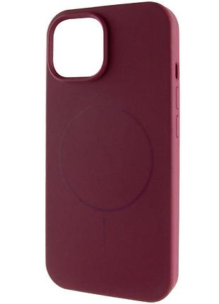Чохол silk full protective (aa) no logo with magnetic fit для apple iphone 14 (6.1") бордовий / plum