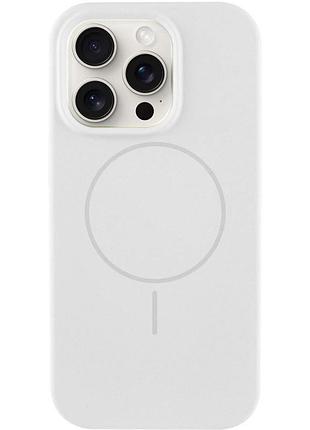 Чехол silk full protective (aa) no logo with magnetic fit для apple iphone 13 pro (6.1") белый / white