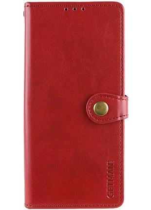 Кожаный чехол-книжка getman gallant (pu) для xiaomi 14t pro красный