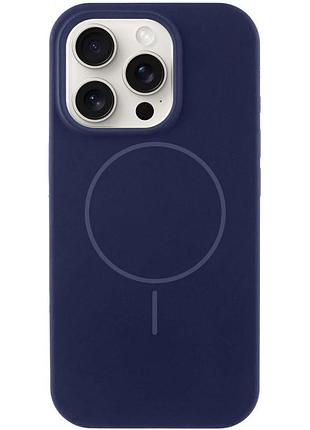 Чохол silk full protective (aa) no logo with magnetic fit для apple iphone 13 pro (6.1") темно-синій / midnight blue
