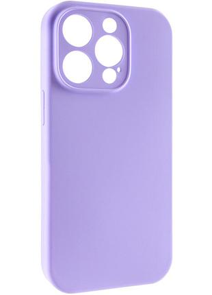Чохол silk full camera protective (aa) no logo для apple iphone 13 pro max (6.7") бузковий / dasheen