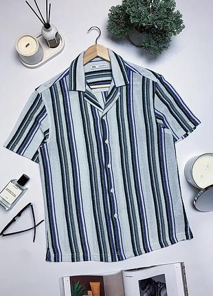Літня трикотажна сорочка zara чоловіча сорочка