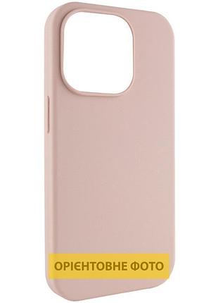 Чохол silk (aa) no logo with magnetic fit для apple iphone 16e / 17e (6.1") рожевий / pink sand