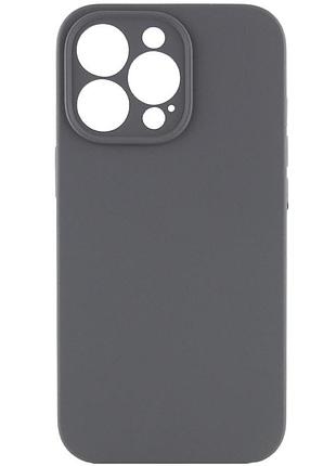 Чехол silk full camera protective (aa) no logo для apple iphone 13 pro max (6.7") серый / dark gray