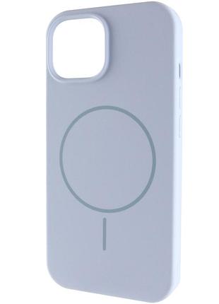 Чохол silk full protective (aa) no logo with magnetic fit для apple iphone 14 (6.1") блакитний / lilac blue
