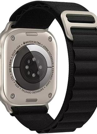 Ремінець alpine loop для apple watch 42(ser.1-3)/44/45/46/49mm (m/l) чорний / black