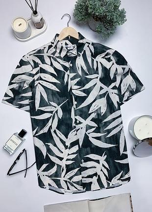 Чоловіча літня сорочка zara гавайська сорочка