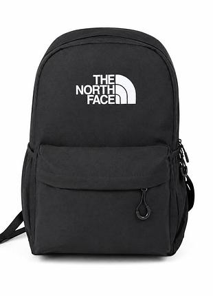 Рюкзак the north face черный спортивный, с клапаном, 5 отделений