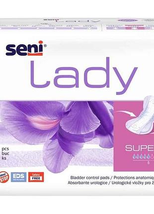 Прокладки урологические 15шт lady super 5кап тм seni