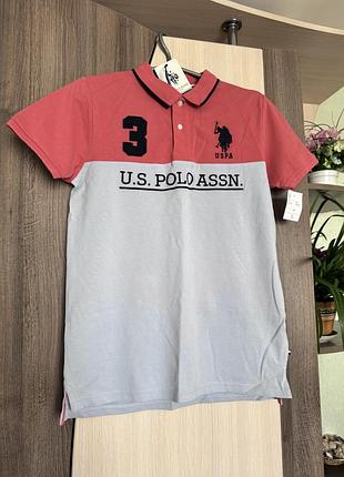 Футболка поло polo ralph lauren corp. u.s polo assn. футболка для хлопчика 14-15 років або дорослий s поло uspa polo rl