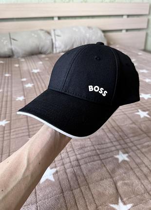 Кепка бейсболка hugo boss чоловіча чорна кепка бейсболка hugo boss оригінал жіноча бейсболка не глибока посадка 54-58