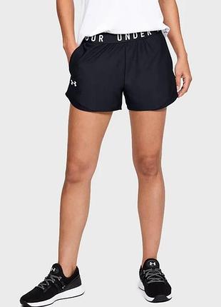 Чёрные женские спортивные шорты under armour play up