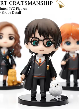 Набір з 3 колекційних фігурок wb harry potter 10 см