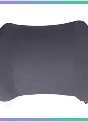 Ортопедическая подушка для поперка minimal серый с наполнителем memory foam для поддержки спины sku_luggihp-56-26g