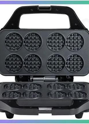 Вафельниця sokany sk-08085 настільна для круглих вафель 850 вт з антипригарним покриттям для домашньог sku_luggisk-08085