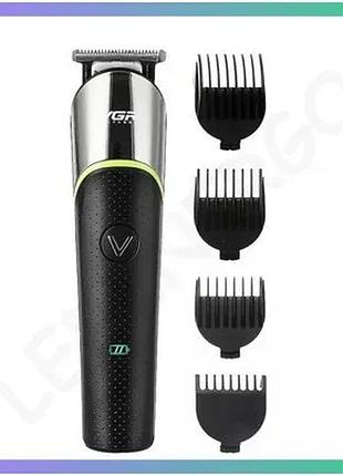 Тример vgr для волос и бороды hp-v-191 аккумуляторный 100 минут работы 4 насадки черный машинка для ст sku_luggihp-v-191