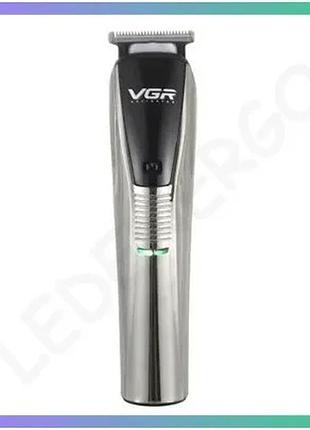 Машинка для стрижки vgr hp-v-029 аккумуляторная для волос с usb зарядкой нержавеющая сталь эргономична sku_luggihp-v-029