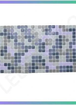 Антиковзкий килимок для ванни clean mosaic 65х35 см силіконовий синій з присосками для душу та ванної sku_luggihp-42-47bl