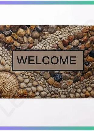 Коврик придверный welcome form 58*38 см диатомит коричневый универсальный ковер для дома sku_luggihp-42-39