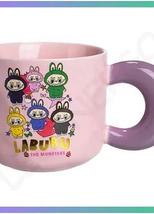 Чашка порцеляновая labubu sweet memories 400мл подарочная кружка для детей с рисунком sku_luggifm-22a