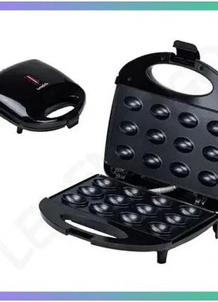 Электрическая горішниця luma bella lb58006 800 вт антипригарное покрытие для приготовления орехов 12 п sku_luggilb58006