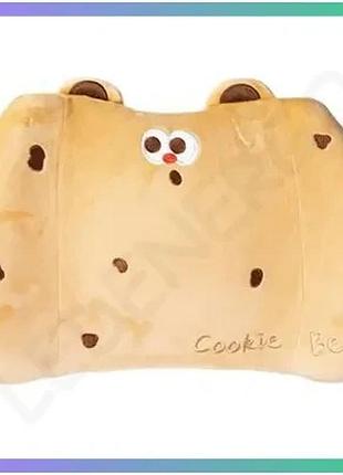 Ортопедическая подушка для попереку cookie bear бежевая с memory foam для поддержки спины и комфорта sku_luggihp-56-3be