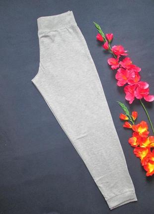 Суперовые трикотажные спортивные штаны с легким начесом серый меланж love to lounge3 фото