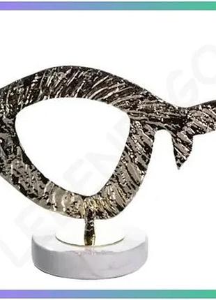 Декоративная фигура modern fish 25х10х18 см металлическая абстракция для интерьера стильный декор sku_luggihp-7-21