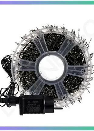 Новогодняя гирлянда хвойная лапа 100м 3000 led синий провод для декора помещений sku_luggid3000l100mgbl