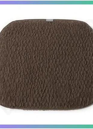 Подушка для кресла comfort shape трапеция 43х46 см коричневая мягкая гигиеничная для сидения sku_luggi040-5-80-1