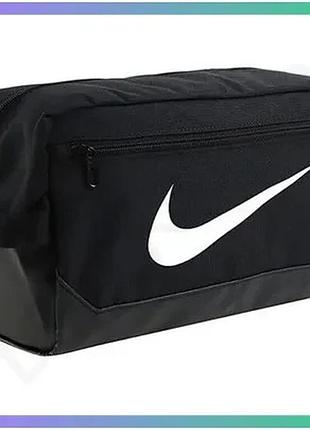 Сумка для спортивного взуття nike brasilia 9.5 чорна 11 л для чоловіків 33x15x18 см для кросівок та ке sku_luggidm3982-010