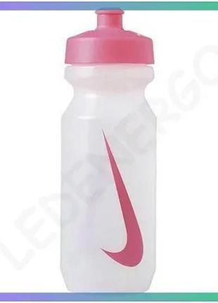 Пляшка для води nike big mouth bottle 2.0 650 мл біла рожевий унісекс спортивна пляшка для напоїв sku_luggin.000.0042.903.22
