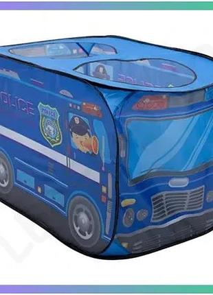 Игровой намет «полицейская машина» 110х70х66 см для мальчика синий развлекательный надувной намет sku_luggihp-s-5ndbl