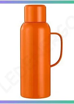 Вакуумный термос с датчиком температуры 820 мл оранжевый из нержавеющей стали для горячих и холодных н sku_luggihp-14-55o