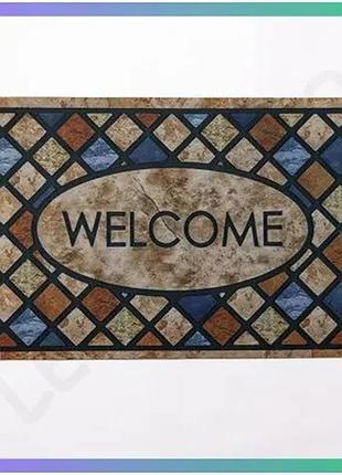Коврик придверный framed welcome 58*38 см диатомитовый для дома универсальный влагопоглощающий ковер sku_luggihp-42-40